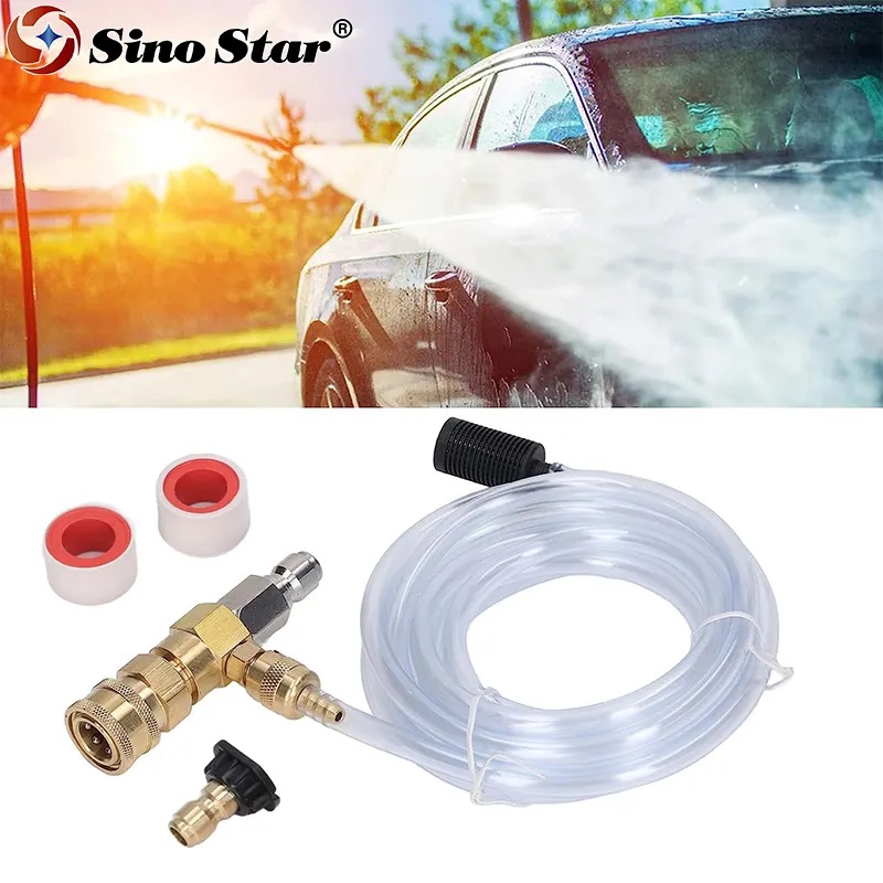 Adjustable Chemical Injector Kit for Pressure Washer Soap Injector 3/8